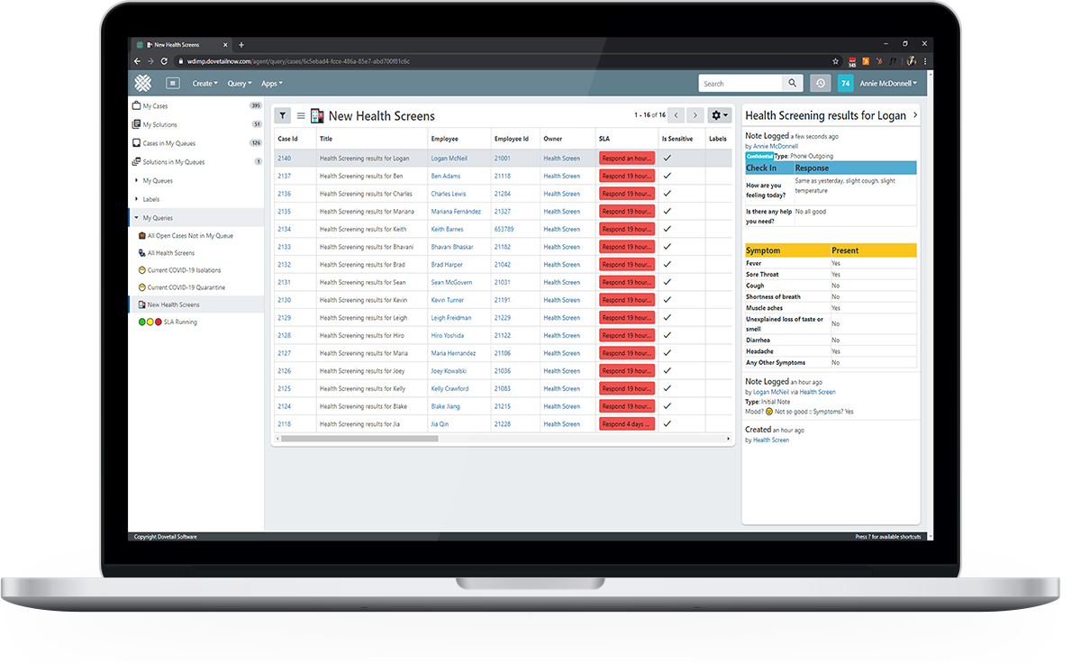 Emergency Management Response for HR Dovetail Software
